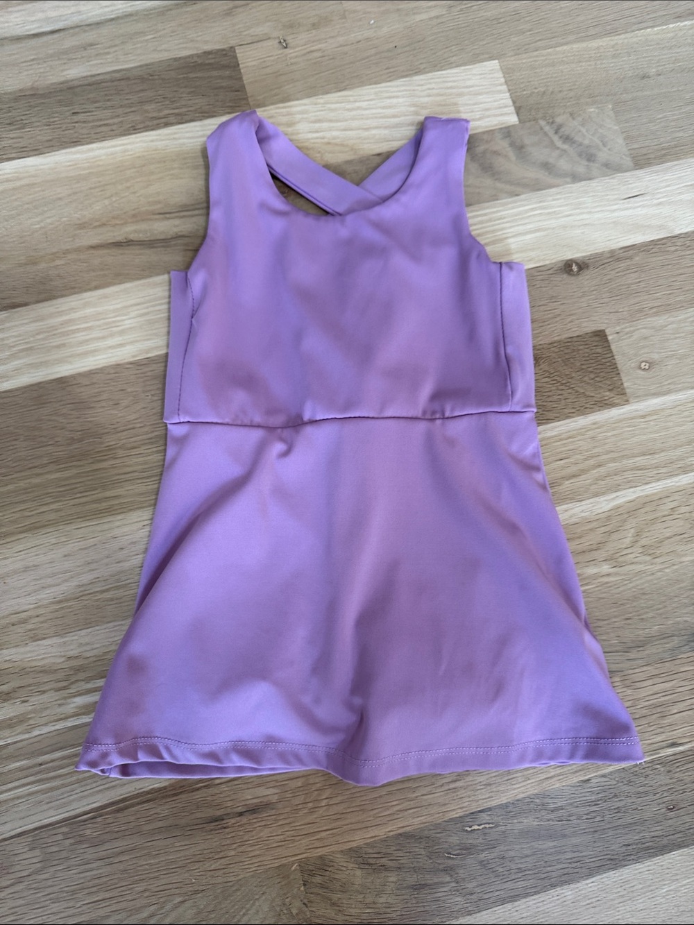 Eddie Bauer Lavender Cross-Back Tank Dress